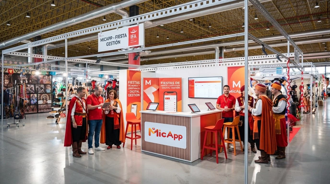 MicApp en Expofiesta 2026: Ven a conocernos a IFA Alicante y gana 6 meses gratis para tu comparsa